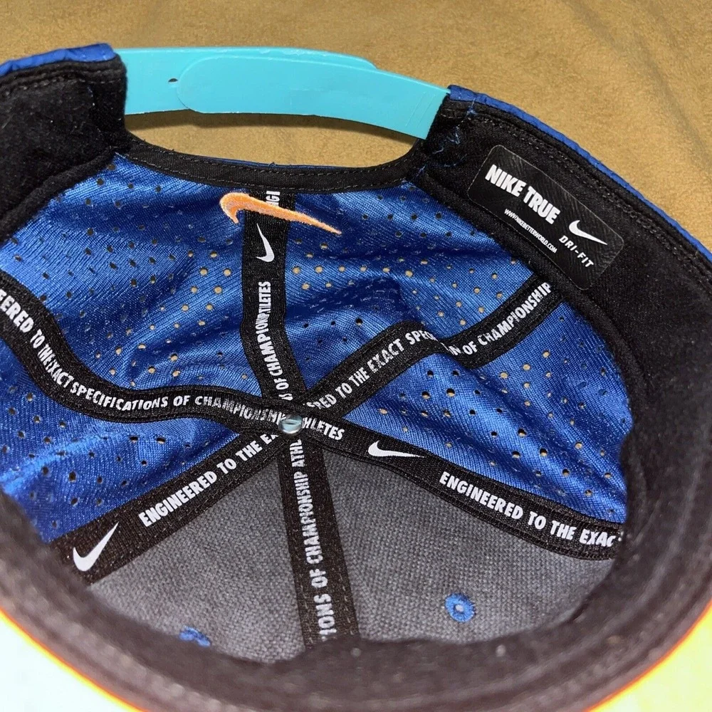 Nike Kids KD Hat Adjustable Basketball SnapBack Aqua Orange Kevin Durant Dri Fit